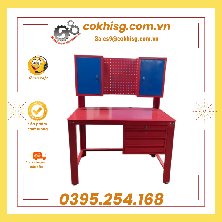 Bàn thao tác cơ khí chuyên dụng trong công nghiệp